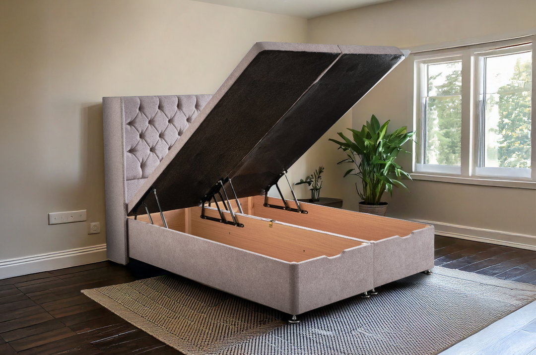 Derby Wingback Ottoman Divan Bed