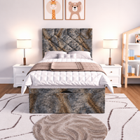 Gun Metal Marble Velvet