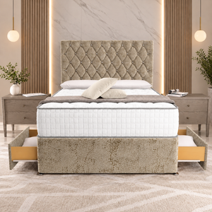 Cream Marble Velvet