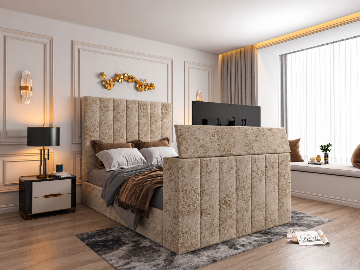 Norway upholstered ottoman tv bed   shell