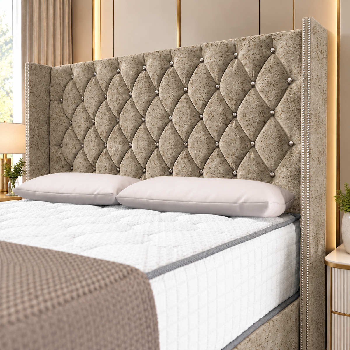 Dundee wingback divan bed