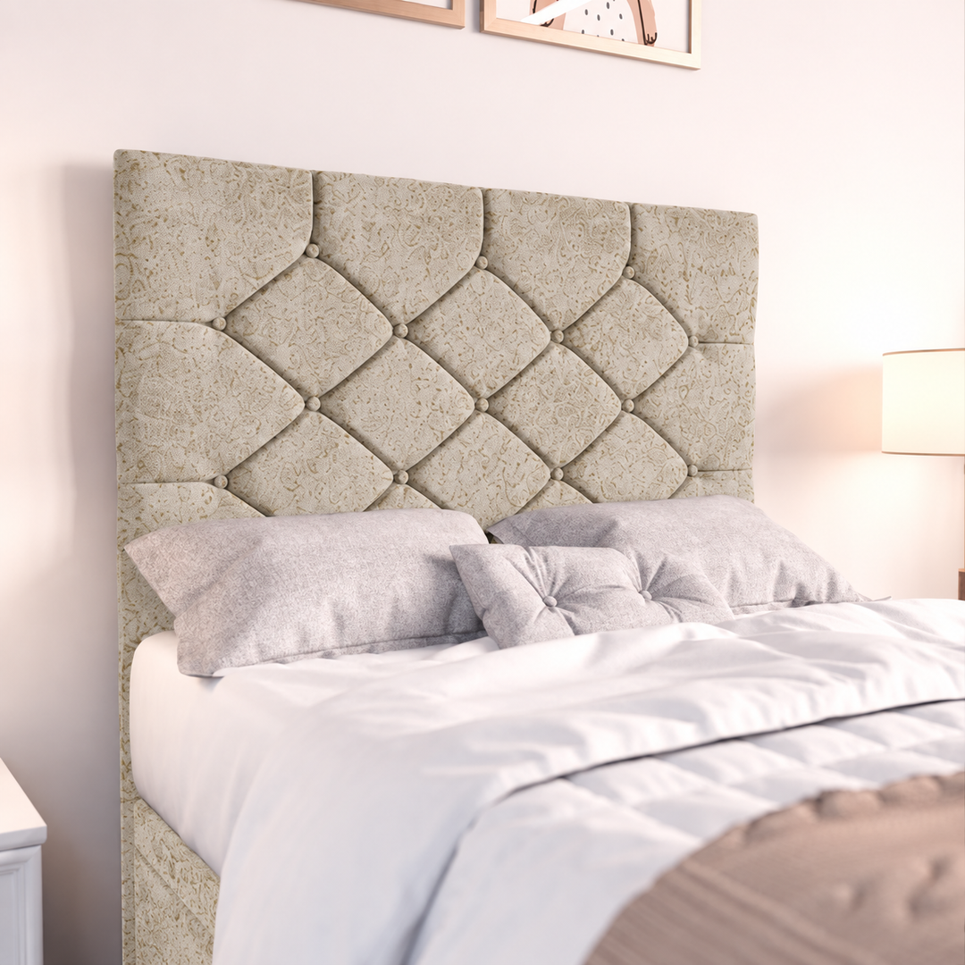 Seville Kids Liverpool Ottoman Divan Bed - Cream Plush
