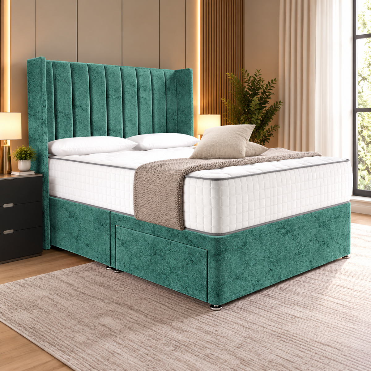 Hamburg wingback divan bed