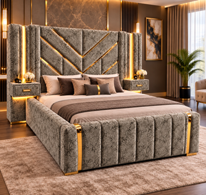 Grey Marble Velvet