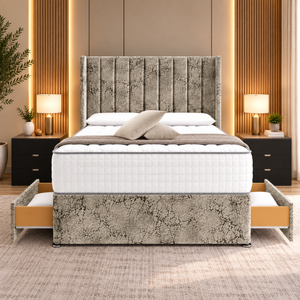 Grey Marble Velvet