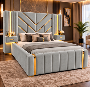 Grey Plush Velvet