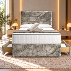Grey Marble Velvet
