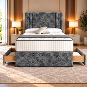Gun Metal Marble Velvet