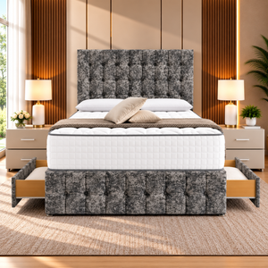 Gun Metal Marble Velvet