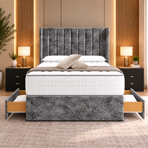 Gun Metal Marble Velvet