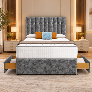 Gun Metal Marble Velvet