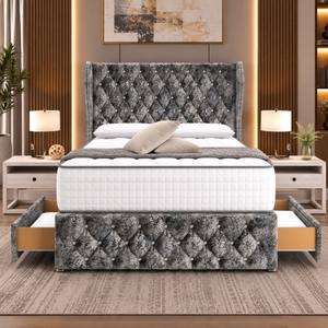 Gun Metal Marble Velvet