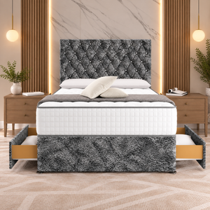 Gun Metal Marble Velvet