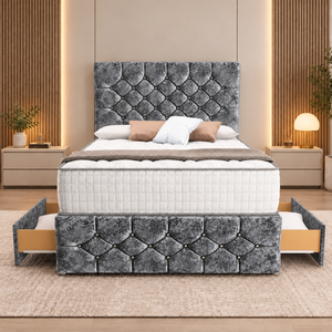 Gun Metal Marble Velvet