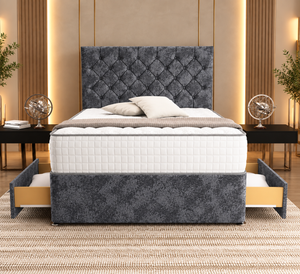 Gun Metal Marble Velvet