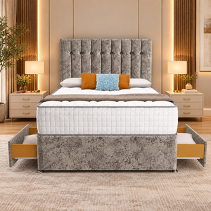 Grey Marble Velvet