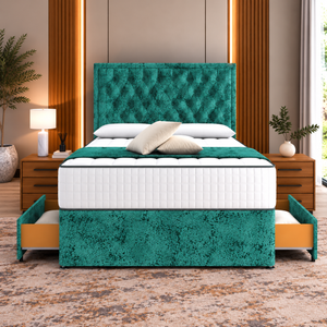 Peacock Marble Velvet