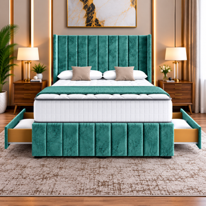 Peacock Marble Velvet