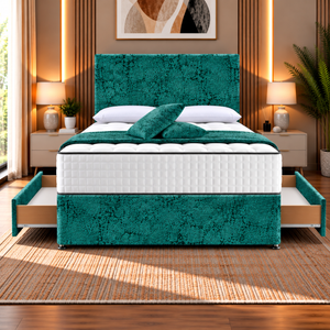 Peacock Marble Velvet