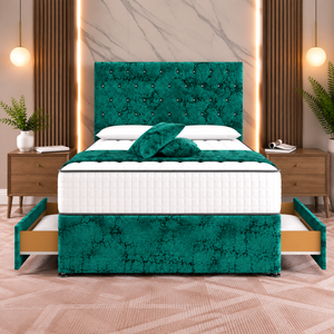 Peacock Marble Velvet
