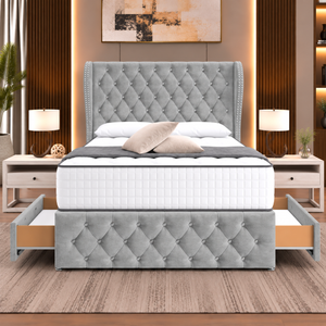 Grey Plush Velvet