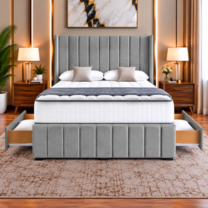 Grey Plush Velvet