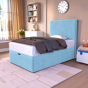 Sky Blue Plush Velvet