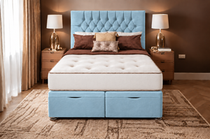 Sky Blue Plush Velvet