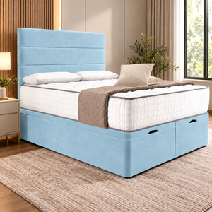 Sky Blue Plush Velvet