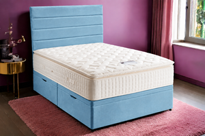Sky Blue Plush Velvet
