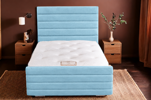 Sky Blue Plush Velvet