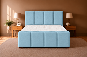 Sky Blue Plush Velvet