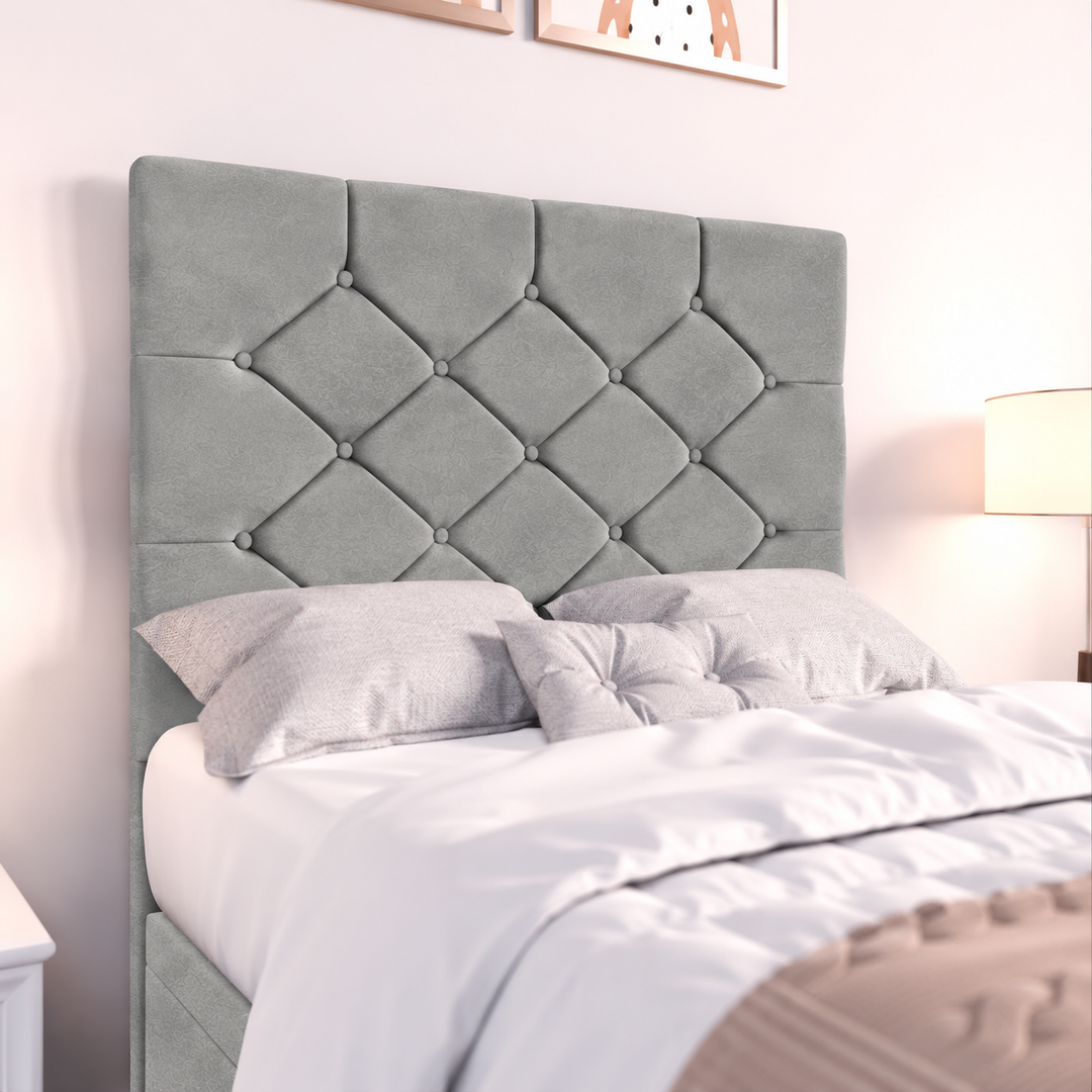 Seville Kids Liverpool Ottoman Divan Bed - Cream Plush