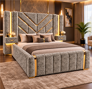 Silver Marble Velvet