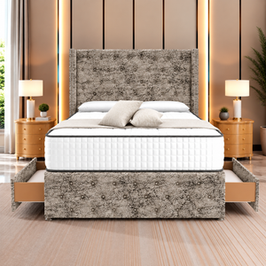 Silver Marble Velvet