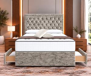 Silver Marble Velvet