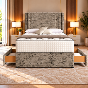 Silver Marble Velvet