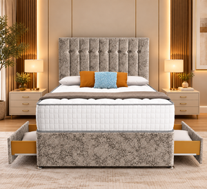 Silver Marble Velvet