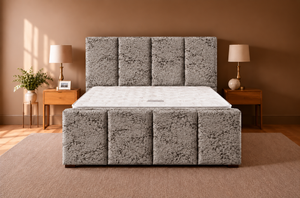 Silver Marble Velvet