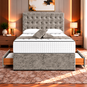 Silver Marble Velvet
