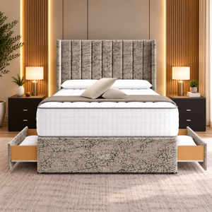 Silver Marble Velvet