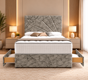 Silver Marble Velvet