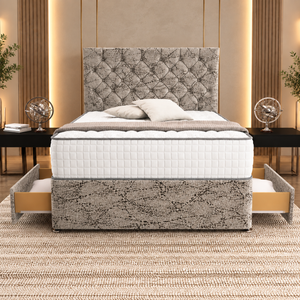 Silver Marble Velvet