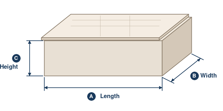 Product dimensions